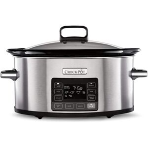Crock-Pot TimeSelect Digital Slow Cooker 5.6L - Keep Warm, Stainless Steel Crock-Pot TimeSelect Digital Slow Cooker 5.6L - Keep Warm, Stainless Steel
