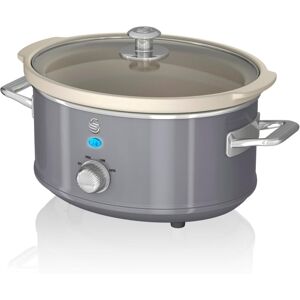 Swan Retro Slow Cooker with 3 Temperature Settings Function, 3.5L, 200W, Swan Retro Slow Cooker with 3 Temperature Settings Function, 3.5L, 200W,