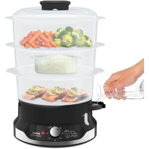 Tefal Ultracompact Steam Cooker, 9L, Stackable Storage System, 3-Tier Food Steam Tefal Ultracompact Steam Cooker, 9L, Stackable Storage System, 3-Tier Food Steam