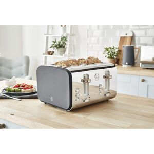 (Grey) Swan ST14620WHTN, 4 Slice Nordic Toaster, Soft Touch Housing and Matt Fin (Grey) Swan ST14620WHTN, 4 Slice Nordic Toaster, Soft Touch Housing and Matt Fin