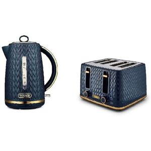 Tower Stylish Kitchen EMPIRE Midnight BLUE 1.7L 3kW Jug Kettle, 4 Slice Toaster Tower Stylish Kitchen EMPIRE Midnight BLUE 1.7L 3kW Jug Kettle, 4 Slice Toaster