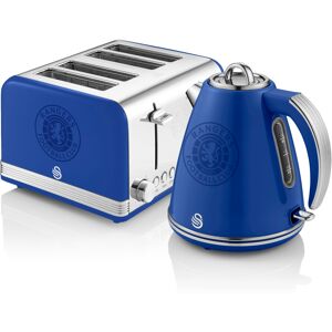 Swan Rangers Twin Pack 1.5Litre Blue Jug Kettle & 4 Slice Blue Toaster Swan Rangers Twin Pack 1.5Litre Blue Jug Kettle & 4 Slice Blue Toaster