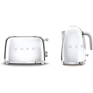 Smeg KLF03SSUK 3kw Kettle/TSF01SSUK 2 Slice Toaster Set Polished S/S Smeg KLF03SSUK 3kw Kettle/TSF01SSUK 2 Slice Toaster Set Polished S/S