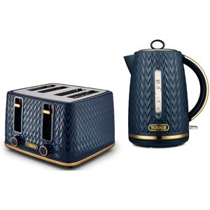 Tower Empire Midnight Blue 1.7L 3kW Jug Kettle & 4-Slice Toaster Set – Art Deco Tower Empire Midnight Blue 1.7L 3kW Jug Kettle & 4-Slice Toaster Set – Art Deco