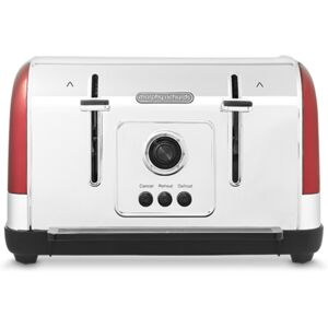 Morphy Richards Venture Red 4 Slice Toaster - Defrost Setting - High Lift Featur Morphy Richards Venture Red 4 Slice Toaster - Defrost Setting - High Lift Featur