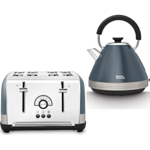 Morphy Richards Venture Retro Basalt Pyramid Kettle & 4 Slice Toast Morphy Richards Venture Retro Basalt Pyramid Kettle & 4 Slice Toast