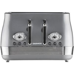Daewoo Denver 4 Slice Wide Slot Stainless Steel Toaster Retro Vintage 6 Level Sm Daewoo Denver 4 Slice Wide Slot Stainless Steel Toaster Retro Vintage 6 Level Sm