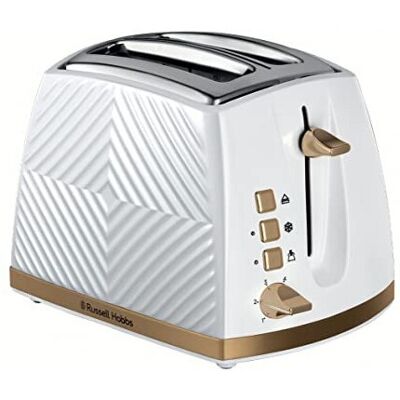 Russell Hobbs 26391 Toaster - 2 Slice, Frozen, Reheat, White Russell Hobbs 26391 Toaster - 2 Slice, Frozen, Reheat, White