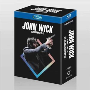 Azip John Wick: Chapter 1-4 Complete Box Set Blu-ray 1080P BD Azip John Wick: Chapter 1-4 Complete Box Set Blu-ray 1080P BD