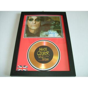 gold disc man ALICE COOPER SIGNED DISC gold disc man ALICE COOPER SIGNED DISC
