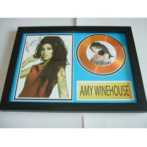 gold disc man Amy Winehouse Signed Disc - Framed A4 Display with Safety Glass in Black Satin W gold disc man Amy Winehouse Signed Disc - Framed A4 Display with Safety Glass in Black Satin W