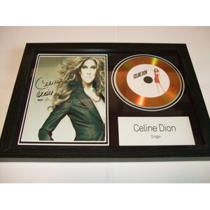 gold disc man celine dion signed disc display gold disc man celine dion signed disc display
