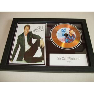 gold disc man cliff richards signed disc display gold disc man cliff richards signed disc display