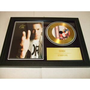 gold disc man eminem signed disc display gold disc man eminem signed disc display