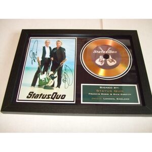 gold disc man status quo signed disc gold disc man status quo signed disc