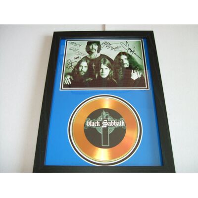 gold disc man BLACK SABBATH SIGNED DISC gold disc man BLACK SABBATH SIGNED DISC