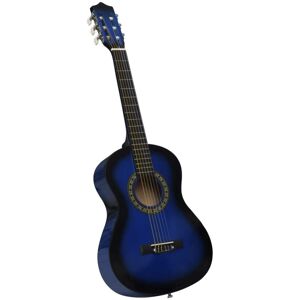 vidaXL Classical Guitar for Beginner and Kids Blue 1/2 34" Music Instrument vidaXL Classical Guitar for Beginner and Kids Blue 1/2 34" Music Instrument