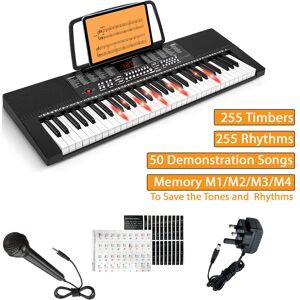 DENNY INT LTD (61 LIGHTED KEYS 255 TIMBERS) 61 Keys Electronic Keyboard Digital Music Piano In DENNY INT LTD (61 LIGHTED KEYS 255 TIMBERS) 61 Keys Electronic Keyboard Digital Music Piano In