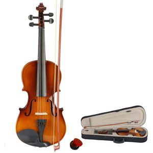 Unbranded Size 3/4 Natural Color Acoustic Violin Set with Case+Bow+Rosin For Students Unbranded Size 3/4 Natural Color Acoustic Violin Set with Case+Bow+Rosin For Students