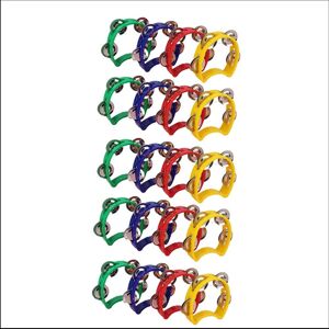 Torribaly 20Pcs Plastic Tambourine Musical Instruments, Mini Handheld Tambourines,Percussi Torribaly 20Pcs Plastic Tambourine Musical Instruments, Mini Handheld Tambourines,Percussi