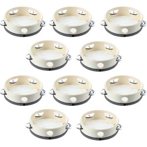 Exogio 10 Pcs 6 inch Musical Tambourine Tamborine Drum Round Percussion KTV Party Exogio 10 Pcs 6 inch Musical Tambourine Tamborine Drum Round Percussion KTV Party
