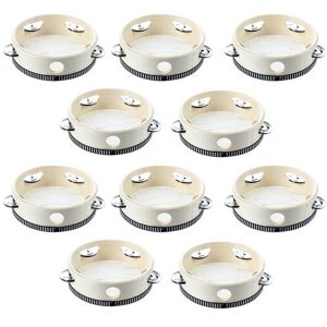Torribaly 10 Pcs 6 inch Musical Tambourine Tamborine Drum Round Percussion KTV Party Torribaly 10 Pcs 6 inch Musical Tambourine Tamborine Drum Round Percussion KTV Party