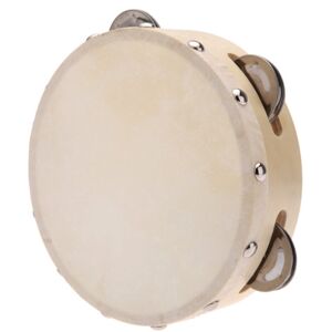 Jojomino 6in Hand Held Tambourine Drum Bell Metal Jingles Percussion Musical Toy for KTV Jojomino 6in Hand Held Tambourine Drum Bell Metal Jingles Percussion Musical Toy for KTV