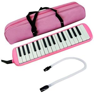 Unbranded (Pink) Melodica 32 Keys With Carrying Bag Mouthpieces Air Piano Keyboard Musical Unbranded (Pink) Melodica 32 Keys With Carrying Bag Mouthpieces Air Piano Keyboard Musical