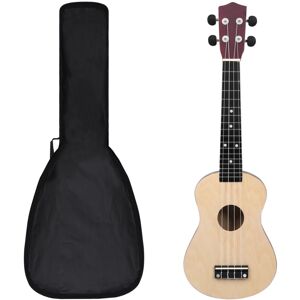 vidaXL Soprano Ukulele Set with Bag for Kids Light Wood 23" Music Instrument vidaXL Soprano Ukulele Set with Bag for Kids Light Wood 23" Music Instrument