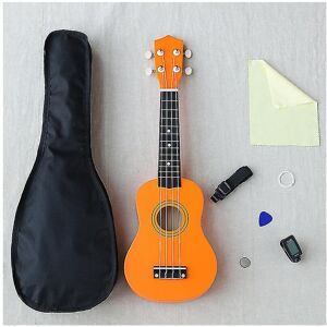 Unbranded (orange) Ukulele Combo 21 Ukulele Black Soprano 4 Strings Uke Hawaii Bass String Unbranded (orange) Ukulele Combo 21 Ukulele Black Soprano 4 Strings Uke Hawaii Bass String