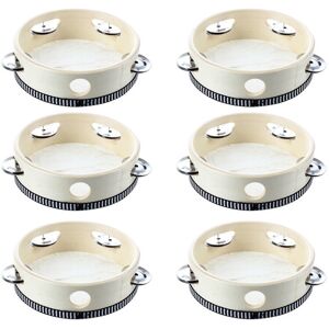 Tlily 6 Pcs 6 inch Musical Tambourine Tamborine Drum Round Percussion Gift for KTV Par Tlily 6 Pcs 6 inch Musical Tambourine Tamborine Drum Round Percussion Gift for KTV Par