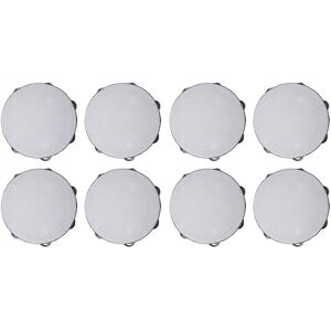 Spactz 8pcs 8 inch Musical Tambourine Tamborine Drum Round Percussion Gift for KTV Part Spactz 8pcs 8 inch Musical Tambourine Tamborine Drum Round Percussion Gift for KTV Part