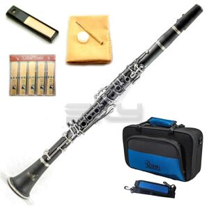 SKY Black Student Ebonite ABS Bb Clarinet with Case Mouthpiece 11 Re SKY Black Student Ebonite ABS Bb Clarinet with Case Mouthpiece 11 Re