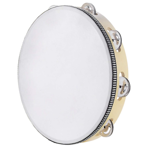 Exogio Tambourine for Adults 10 Inch Hand Held Drum Bell Metal Jingles Percussion Gift Exogio Tambourine for Adults 10 Inch Hand Held Drum Bell Metal Jingles Percussion Gift