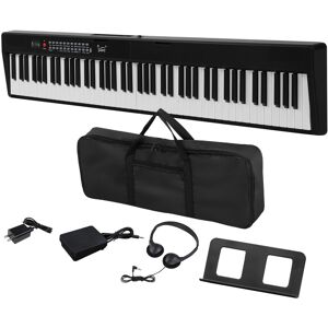 Unbranded Folding Piano 88 Keys Full Size Semi-Weighted Keyboard with MIDI,Black Unbranded Folding Piano 88 Keys Full Size Semi-Weighted Keyboard with MIDI,Black