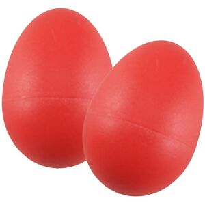Unbranded For 1 Pair Plastic Percussion Musical Egg Maracas Shakers Red Unbranded For 1 Pair Plastic Percussion Musical Egg Maracas Shakers Red