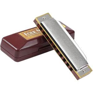 Unbranded Professional 10 Hole Harmonica in C Key with Case, Durable Material, Ideal for M Unbranded Professional 10 Hole Harmonica in C Key with Case, Durable Material, Ideal for M