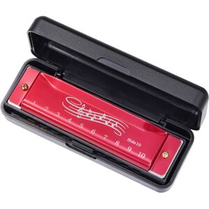 Unbranded 10 Holes Blues-Harp Diatonic 20 Tones Mouth Organ Harmonica-Red Unbranded 10 Holes Blues-Harp Diatonic 20 Tones Mouth Organ Harmonica-Red