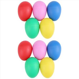 merkkitön 10Pack Plastic Percussion Musical Instrument Toys Egg Maracas Shakers merkkitön 10Pack Plastic Percussion Musical Instrument Toys Egg Maracas Shakers