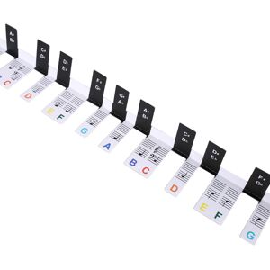 Unbranded 88-Key Piano Keyboard Sticker Piano Notes Guide Labels-color Unbranded 88-Key Piano Keyboard Sticker Piano Notes Guide Labels-color