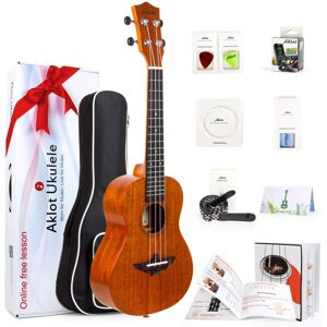 Aklot Concert Ukulele Solid Mahogany Ukelele 23 Inch Ukele for Professional Uke Aklot Concert Ukulele Solid Mahogany Ukelele 23 Inch Ukele for Professional Uke