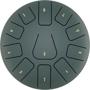 Typecat 8 Inch Steel Tongue Drum, 11 Note Tambourine with Drumsticks and Finger Picks fo Typecat 8 Inch Steel Tongue Drum, 11 Note Tambourine with Drumsticks and Finger Picks fo