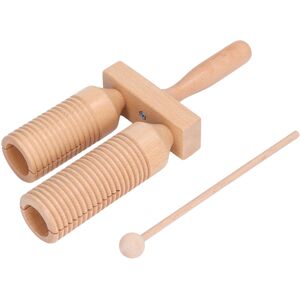 Unbranded Percussion Wooden Guiro with Threaded Double Cylinder for Kids Over 1 Year Unbranded Percussion Wooden Guiro with Threaded Double Cylinder for Kids Over 1 Year