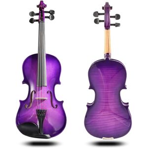 Unbranded Purple 1/2 Size Beginner Violin Set with Case Bow and Rosin, Maple Build, Rich C Unbranded Purple 1/2 Size Beginner Violin Set with Case Bow and Rosin, Maple Build, Rich C