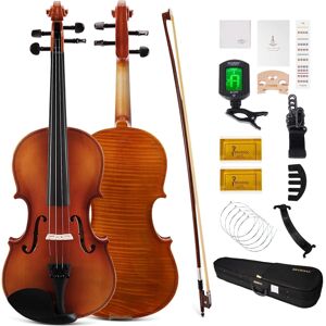 Phoenix Violin 4/4 Full Size Kit, Fiddle Set for Beginner Adults Student with Ro Phoenix Violin 4/4 Full Size Kit, Fiddle Set for Beginner Adults Student with Ro