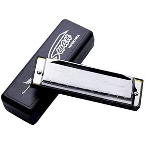 Swan 10 Hole Blues Diatonic Harmonica Key of C - Silver Swan 10 Hole Blues Diatonic Harmonica Key of C - Silver