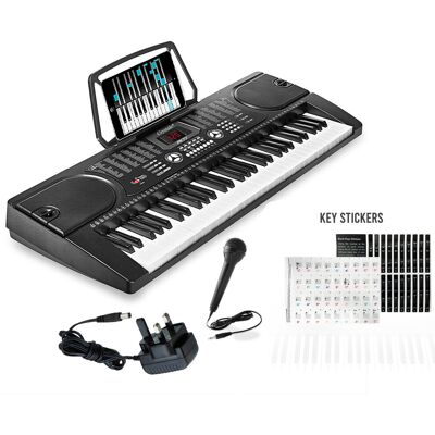 JANOON 61 Keys Electronic Keyboard Digital Music Piano Instrument & Microphone JANOON 61 Keys Electronic Keyboard Digital Music Piano Instrument & Microphone