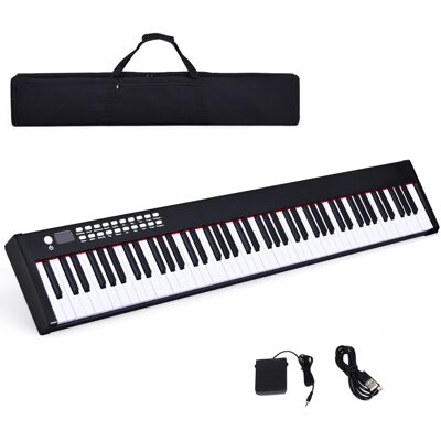 Casart 88-Key Digital Piano Portable Electronic Keyboard w/Bluetooth & Padel Casart 88-Key Digital Piano Portable Electronic Keyboard w/Bluetooth & Padel