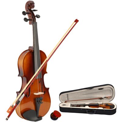 Unbranded 1/2 Size Natural Acoustic Violin with Case+ Bow + Rosin For 9-10 year Kids Unbranded 1/2 Size Natural Acoustic Violin with Case+ Bow + Rosin For 9-10 year Kids