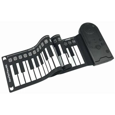 Unbranded Electric Piano Digital Piano 49-key Portable Soft Silicone Rolled Electronic Key Unbranded Electric Piano Digital Piano 49-key Portable Soft Silicone Rolled Electronic Key
